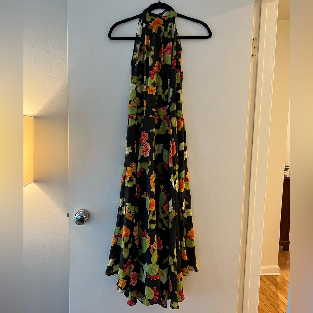 Beatrice Valenzuela Acapulco Cactus Print Dress